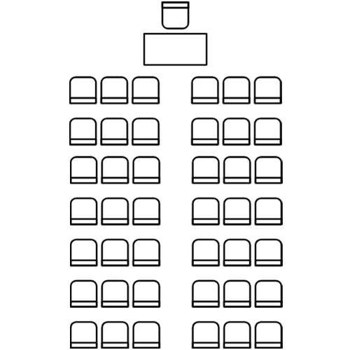 Parlament-Stuhl- und Tischanordnung